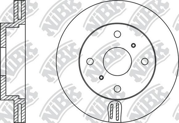 NiBK RN1250 - Гальмівний диск autocars.com.ua