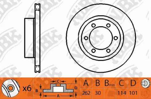 Ashuki 60-02-2041 - Гальмівний диск autocars.com.ua