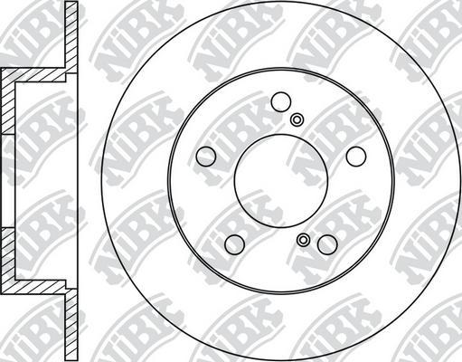 NiBK RN1278 - Гальмівний диск autocars.com.ua