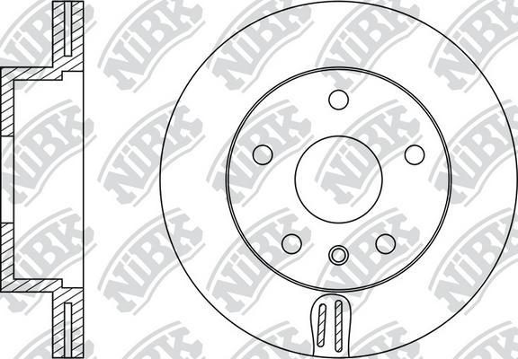 NiBK RN1281 - Тормозной диск avtokuzovplus.com.ua