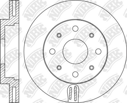 NiBK RN1287 - Тормозной диск avtokuzovplus.com.ua