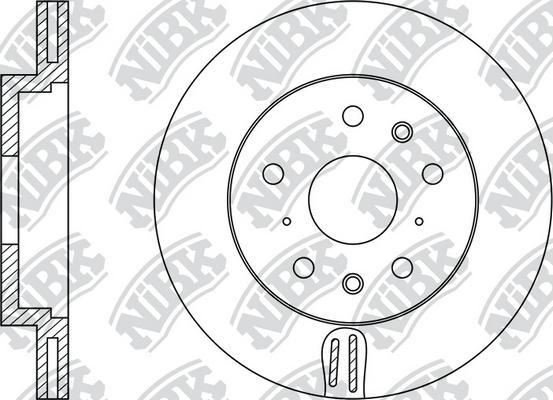 NiBK RN1320 - Гальмівний диск autocars.com.ua