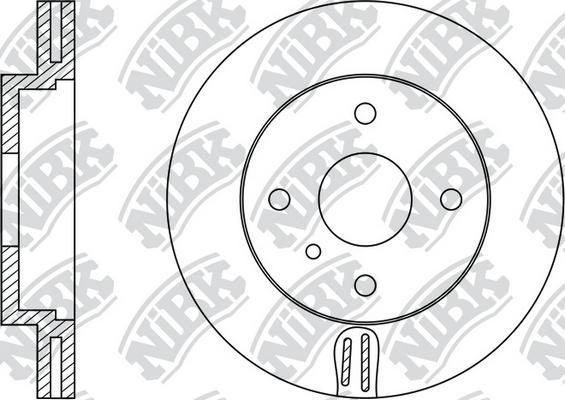 NiBK RN1324 - Тормозной диск avtokuzovplus.com.ua