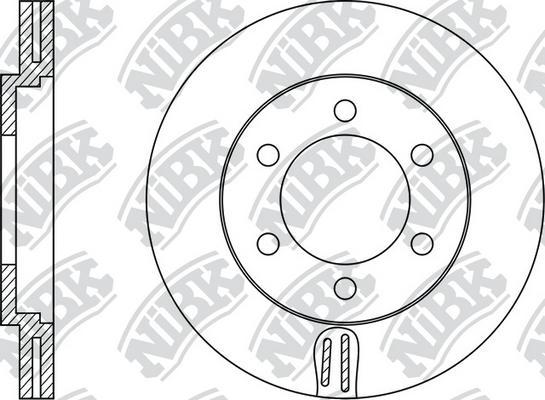 NiBK RN1329 - Тормозной диск avtokuzovplus.com.ua