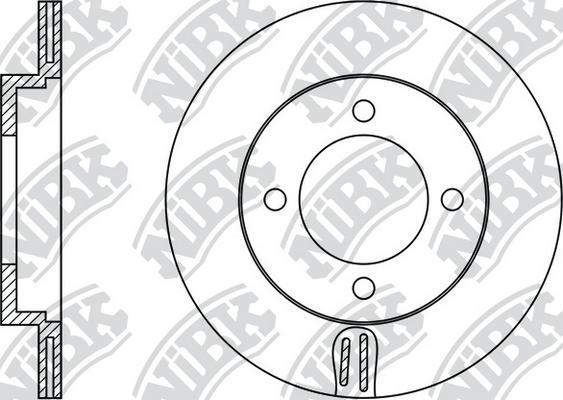 NiBK RN1339 - Гальмівний диск autocars.com.ua
