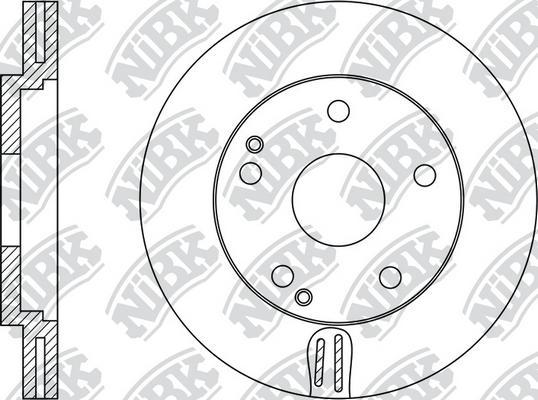 NiBK RN1361 - Тормозной диск avtokuzovplus.com.ua