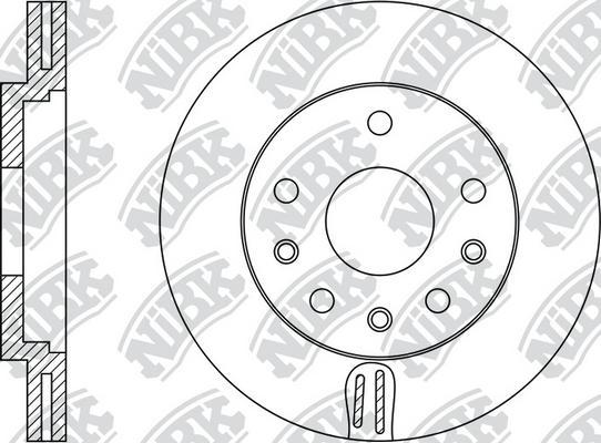 NiBK RN1390 - Гальмівний диск autocars.com.ua