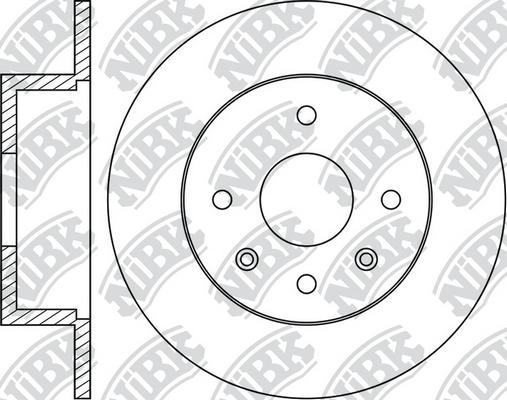 NiBK RN1391 - Гальмівний диск autocars.com.ua