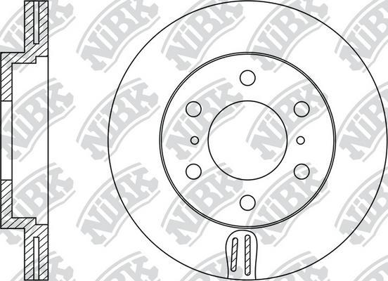 NiBK RN1400 - Гальмівний диск autocars.com.ua