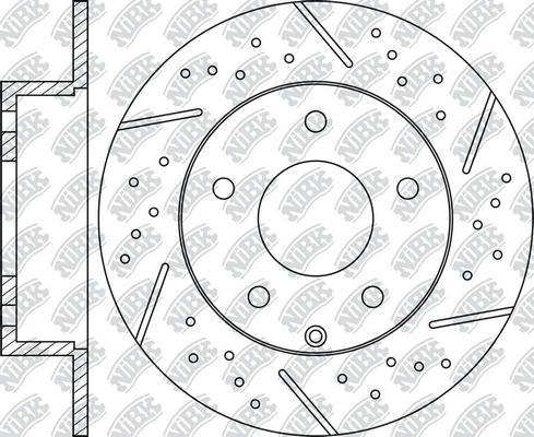 NiBK RN1402DSET - Економічний гальмівний диск autocars.com.ua