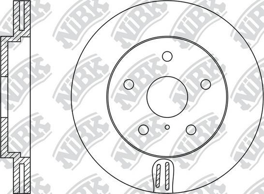 NiBK RN1423 - Гальмівний диск autocars.com.ua