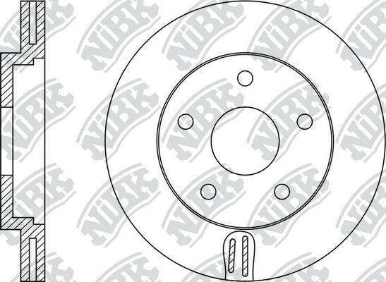 NiBK RN1426 - Гальмівний диск autocars.com.ua