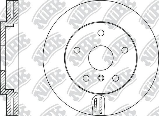 NiBK RN1427 - Тормозной диск avtokuzovplus.com.ua
