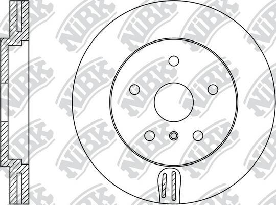 NiBK RN1428 - Гальмівний диск autocars.com.ua