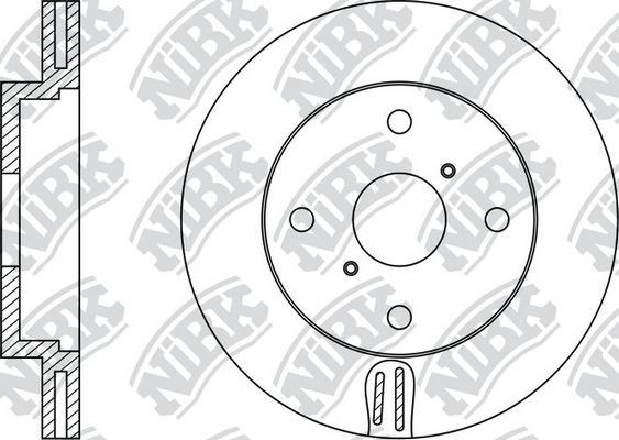 NiBK RN1436 - Тормозной диск avtokuzovplus.com.ua