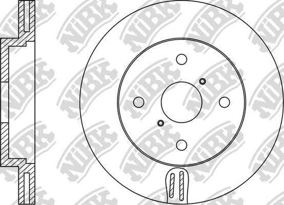 NiBK RN1437 - Тормозной диск avtokuzovplus.com.ua