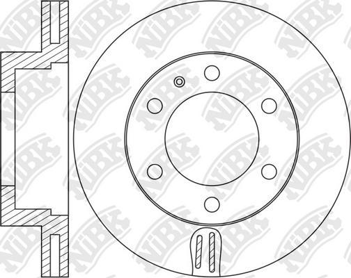 NiBK RN1465 - Тормозной диск avtokuzovplus.com.ua