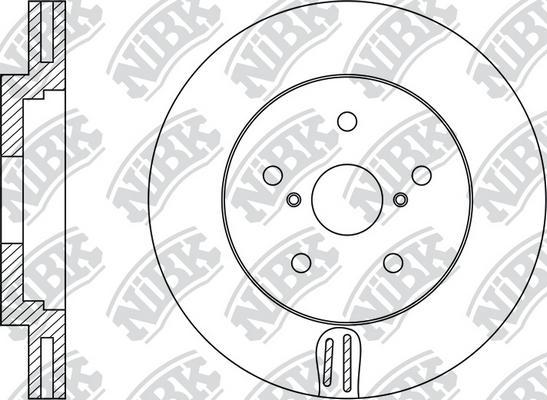 NiBK RN1477 - Тормозной диск avtokuzovplus.com.ua