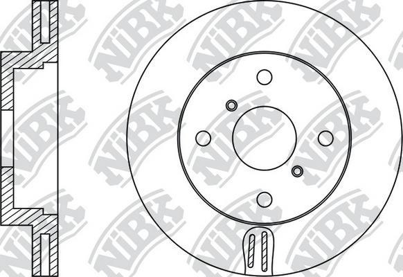 NiBK RN1484 - Гальмівний диск autocars.com.ua