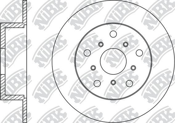 NiBK RN1485 - Гальмівний диск autocars.com.ua