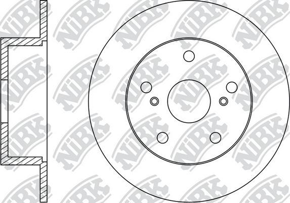 NiBK RN1487 - Тормозной диск avtokuzovplus.com.ua