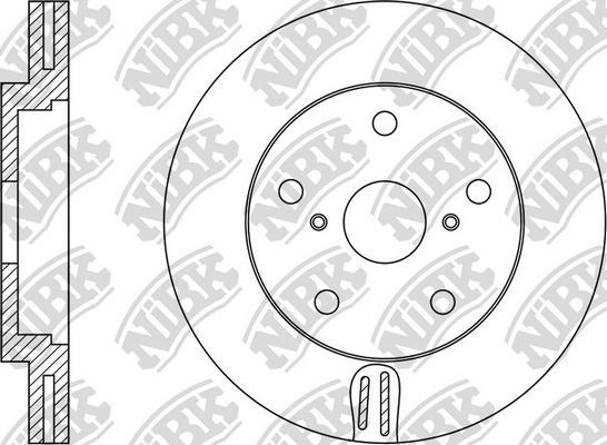 NiBK RN1498L - Гальмівний диск autocars.com.ua
