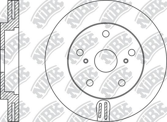 NiBK RN1498R - Гальмівний диск autocars.com.ua