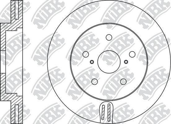 NiBK RN1527 - Тормозной диск avtokuzovplus.com.ua