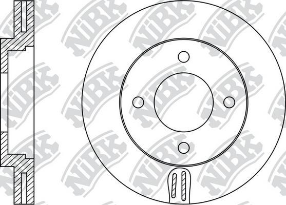 NiBK RN1533 - Гальмівний диск autocars.com.ua