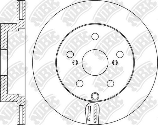 NiBK RN1542 - Тормозной диск avtokuzovplus.com.ua