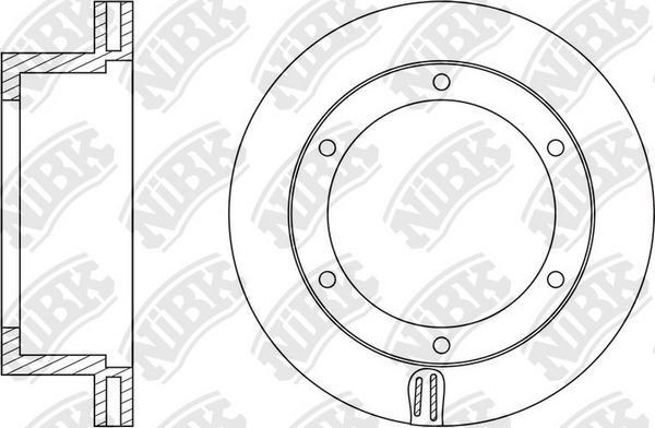 NiBK RN1550 - Гальмівний диск autocars.com.ua