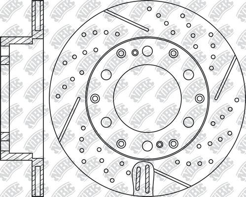 NiBK RN1553DSET - Економічний гальмівний диск autocars.com.ua