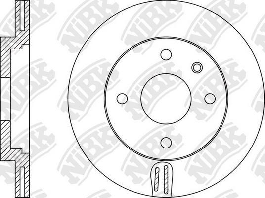 NiBK RN1560 - Гальмівний диск autocars.com.ua