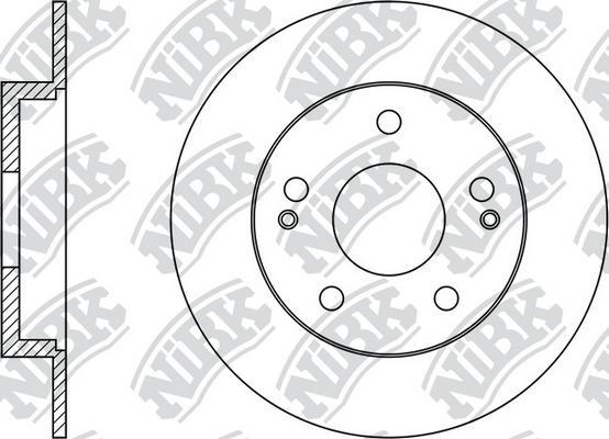 NiBK RN1563 - Гальмівний диск autocars.com.ua