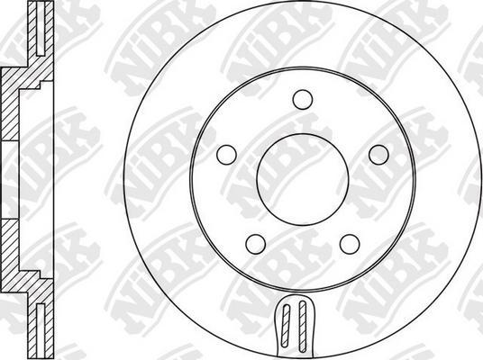 NiBK RN1564 - Гальмівний диск autocars.com.ua