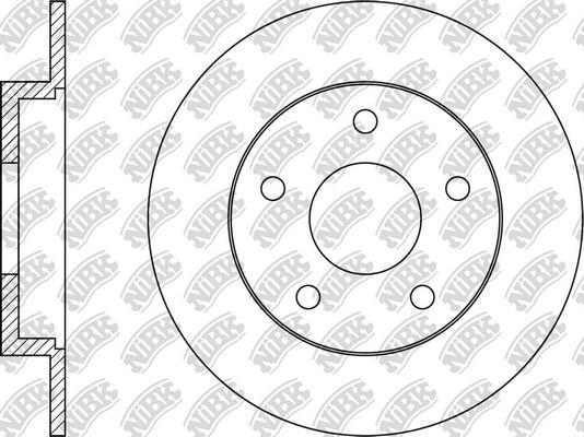 NK 203283 - Гальмівний диск autocars.com.ua