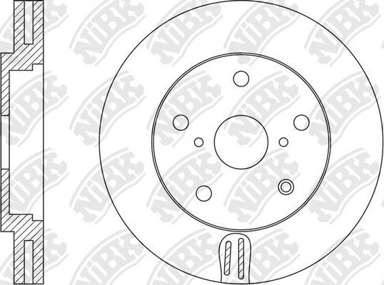 NiBK RN1578 - Диск тормозной LEXUS RX 3.5 2008 - 2015  LEXUS RX 3.5 2008 - 2012 autodnr.net