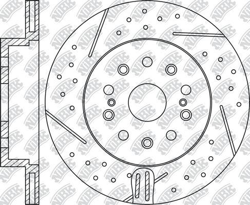 NiBK RN1580DSET - Економічний гальмівний диск autocars.com.ua