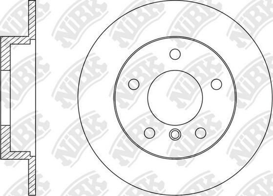 NiBK RN1602 - Гальмівний диск autocars.com.ua