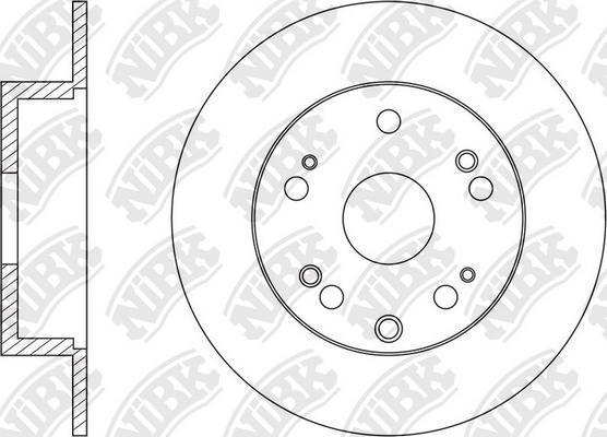 NiBK RN1603 - Гальмівний диск autocars.com.ua