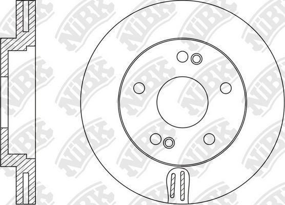 NiBK RN1606 - Тормозной диск avtokuzovplus.com.ua
