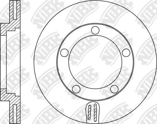 NiBK RN1628 - Тормозной диск avtokuzovplus.com.ua