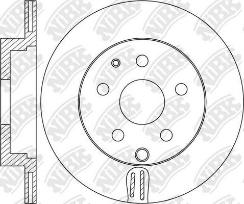 NiBK RN1650 - Гальмівний диск autocars.com.ua