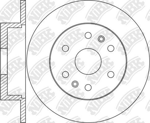NiBK RN1655 - Гальмівний диск autocars.com.ua
