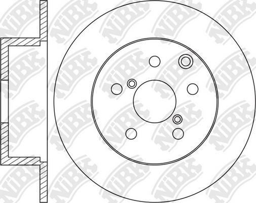 NiBK RN1659 - Тормозной диск avtokuzovplus.com.ua