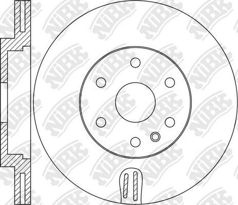 NiBK RN1662 - Гальмівний диск autocars.com.ua