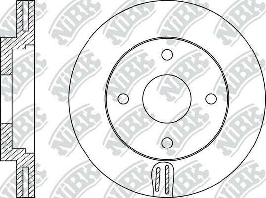 NiBK RN1672 - Тормозной диск avtokuzovplus.com.ua