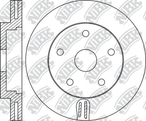 NiBK RN1690 - Тормозной диск avtokuzovplus.com.ua