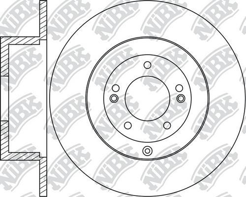 NiBK RN1712 - Гальмівний диск autocars.com.ua