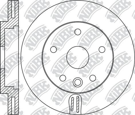 NiBK RN1727 - Гальмівний диск autocars.com.ua